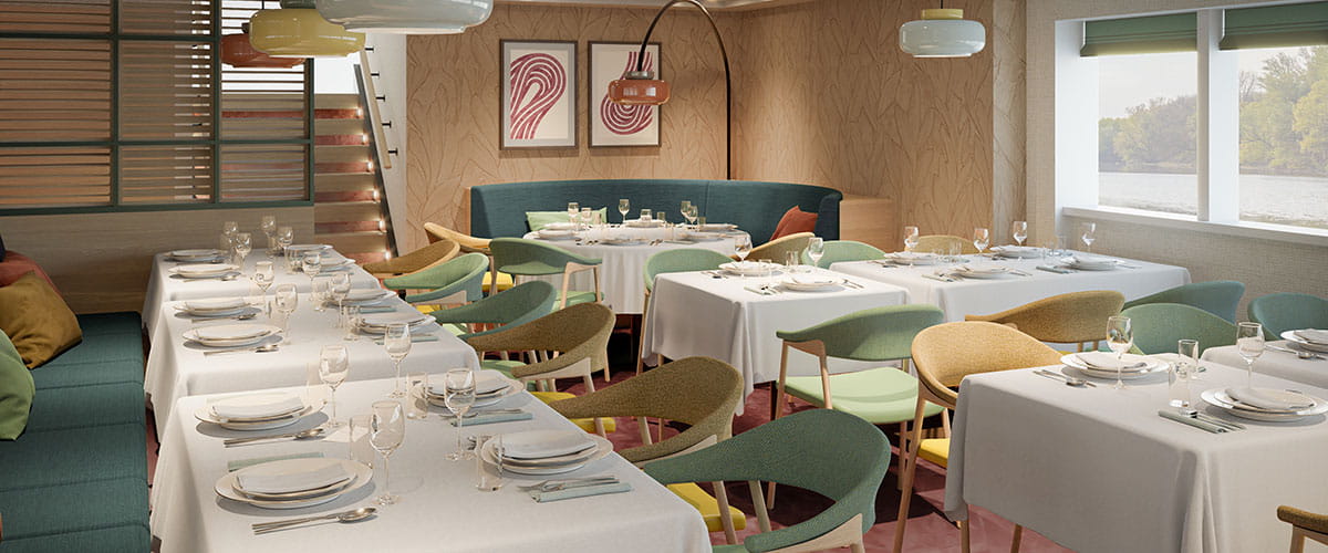 The Panorama restaurant on Spirit of the Moselle